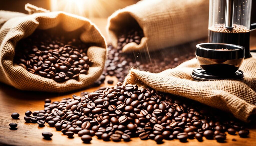organic coffee beans