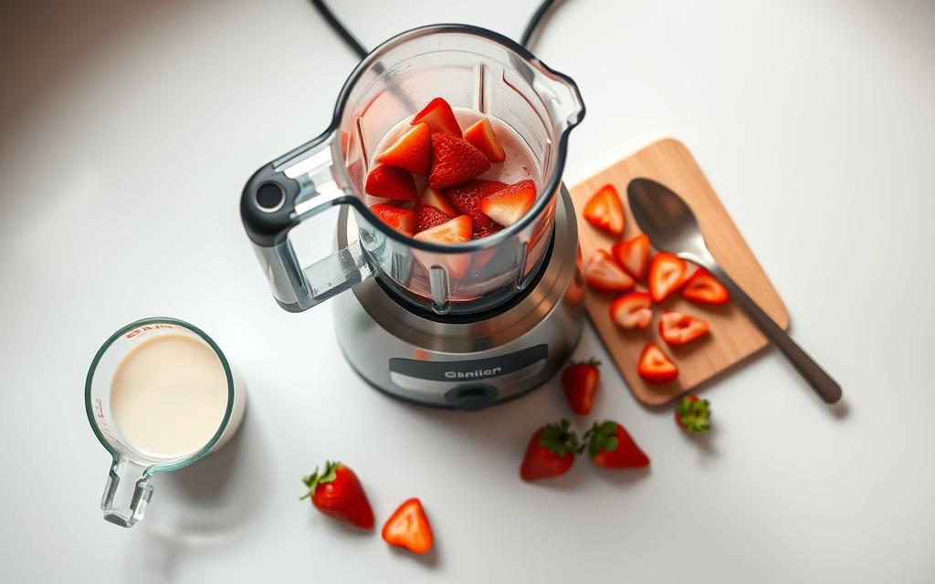 blender equipment setup