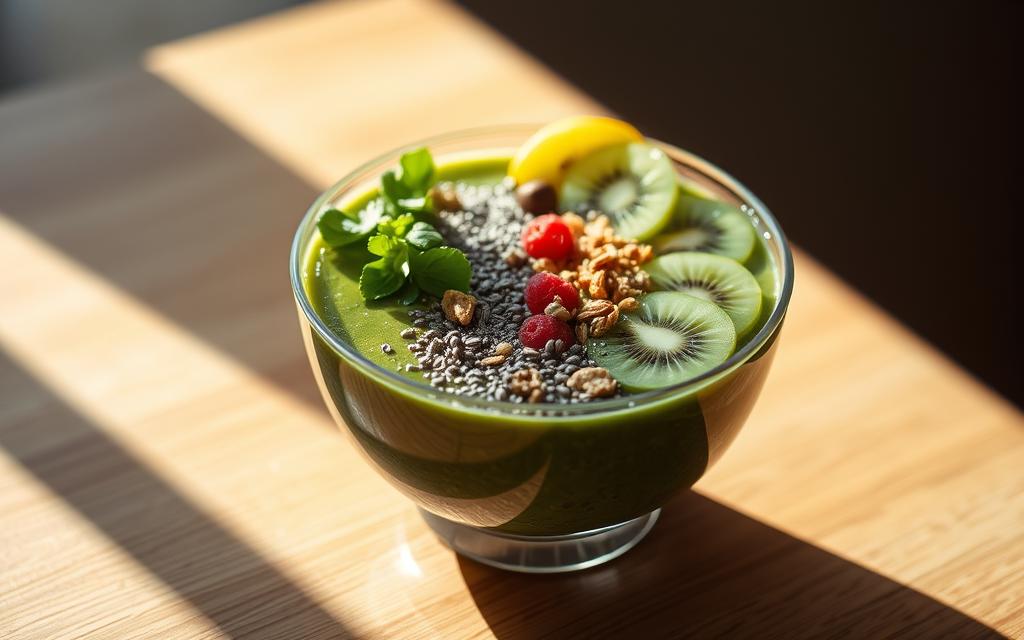 creative smoothie bowl presentation