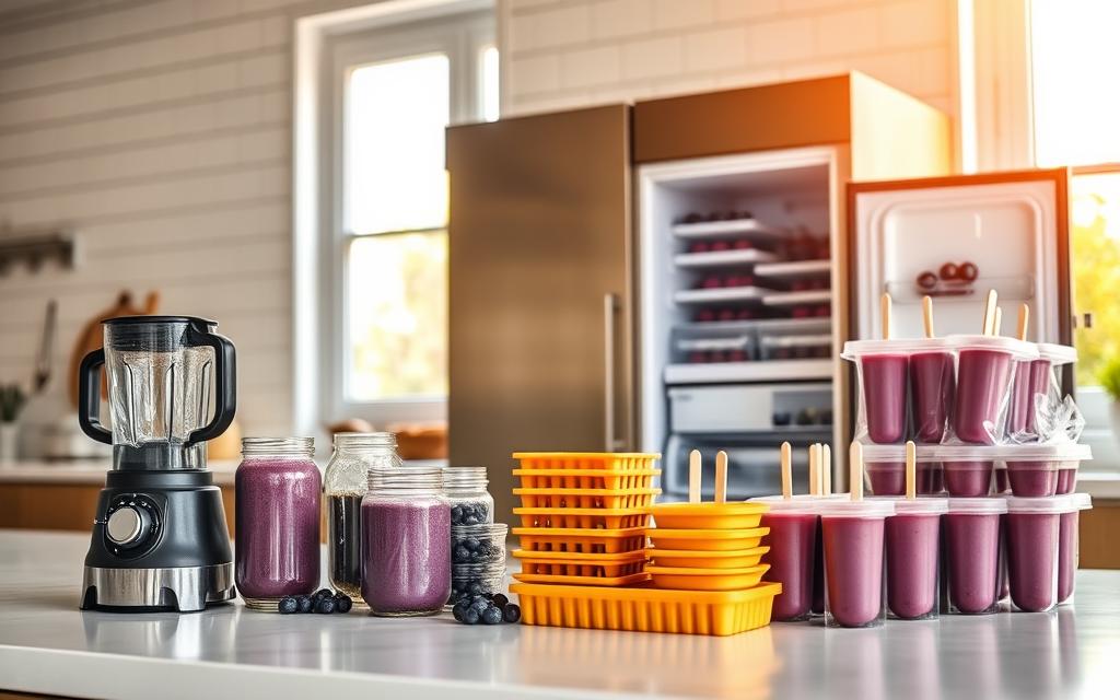 freezing and storing smoothies