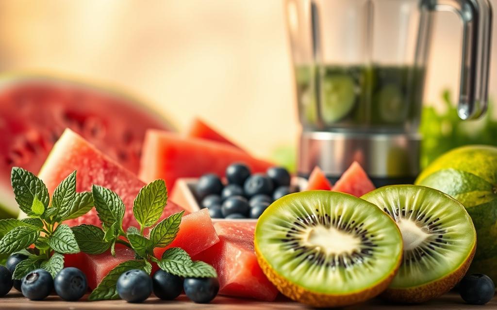 ingredients for a healthy blend