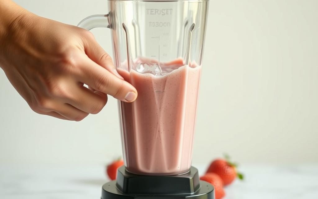 strawberry smoothie technique