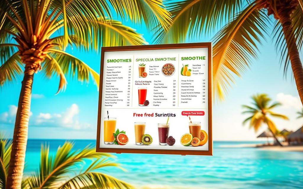 tropical smoothie cafe menu