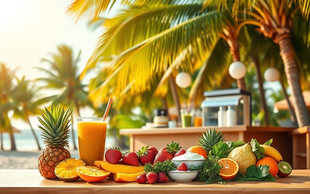 tropical smoothie menu